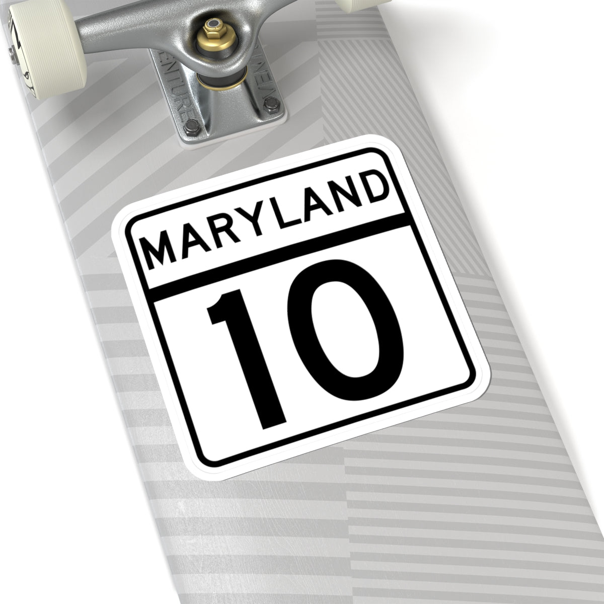 MD Route 10 (Maryland) (Road Sign) STICKER Vinyl Kiss-Cut Decal