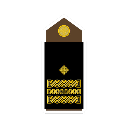 Army HRV OF 06 (Croatia) (Military Rank) STICKER Vinyl Kiss-Cut Decal