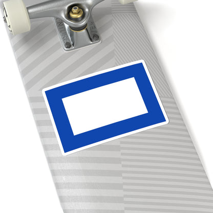 Flag maritime malaga (Spain) STICKER Vinyl Kiss-Cut Decal