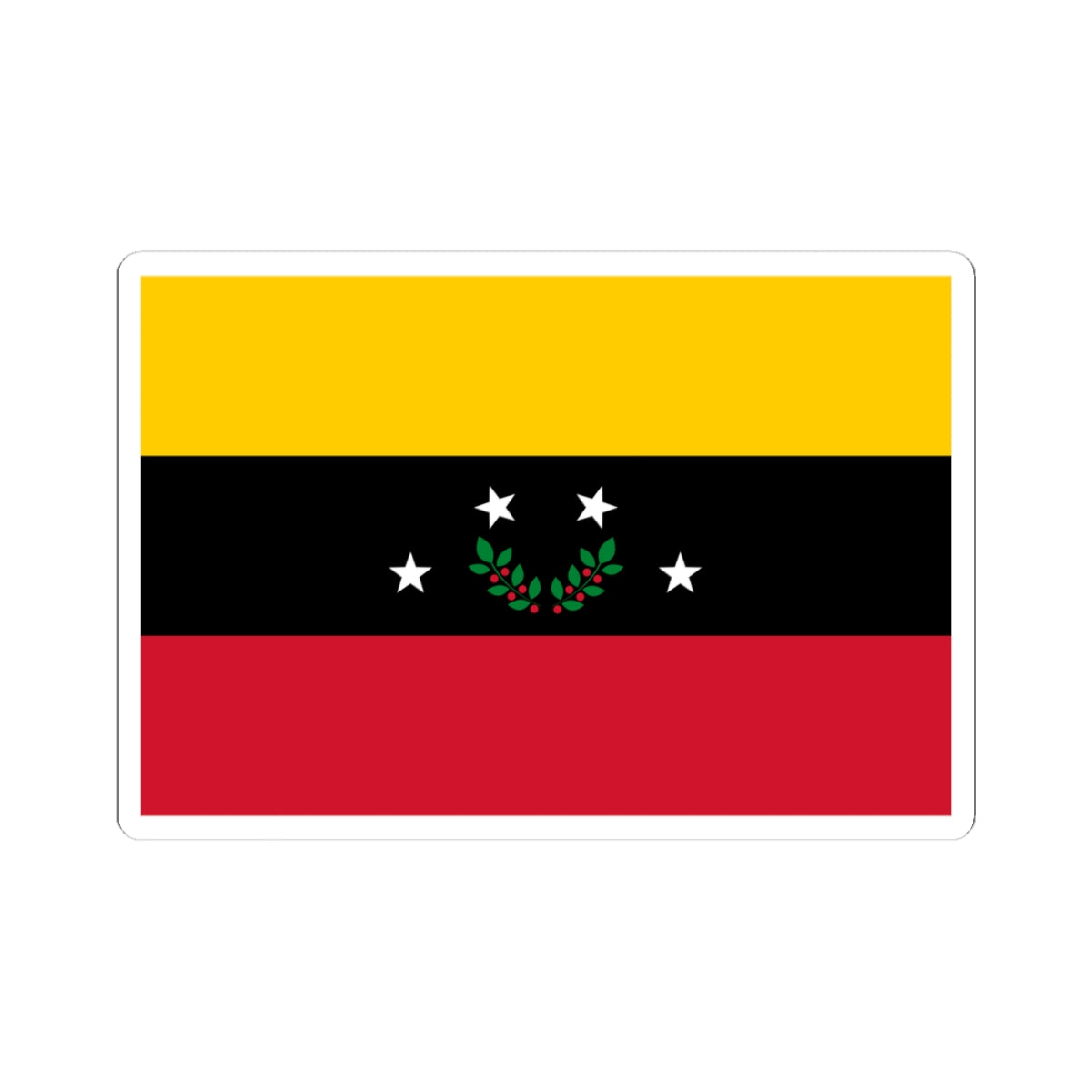 Flag of Tachira State (Venezuela) STICKER Vinyl Kiss-Cut Decal