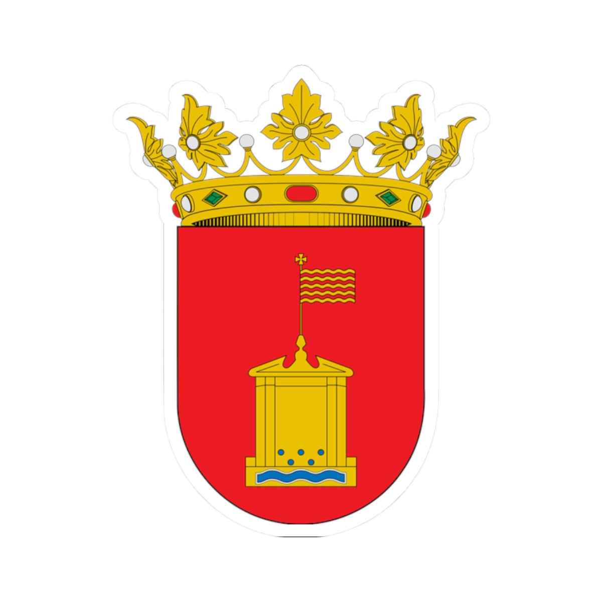 Escudo de Manchones (Spain) (Coat of Arms) STICKER Vinyl Kiss-Cut Decal