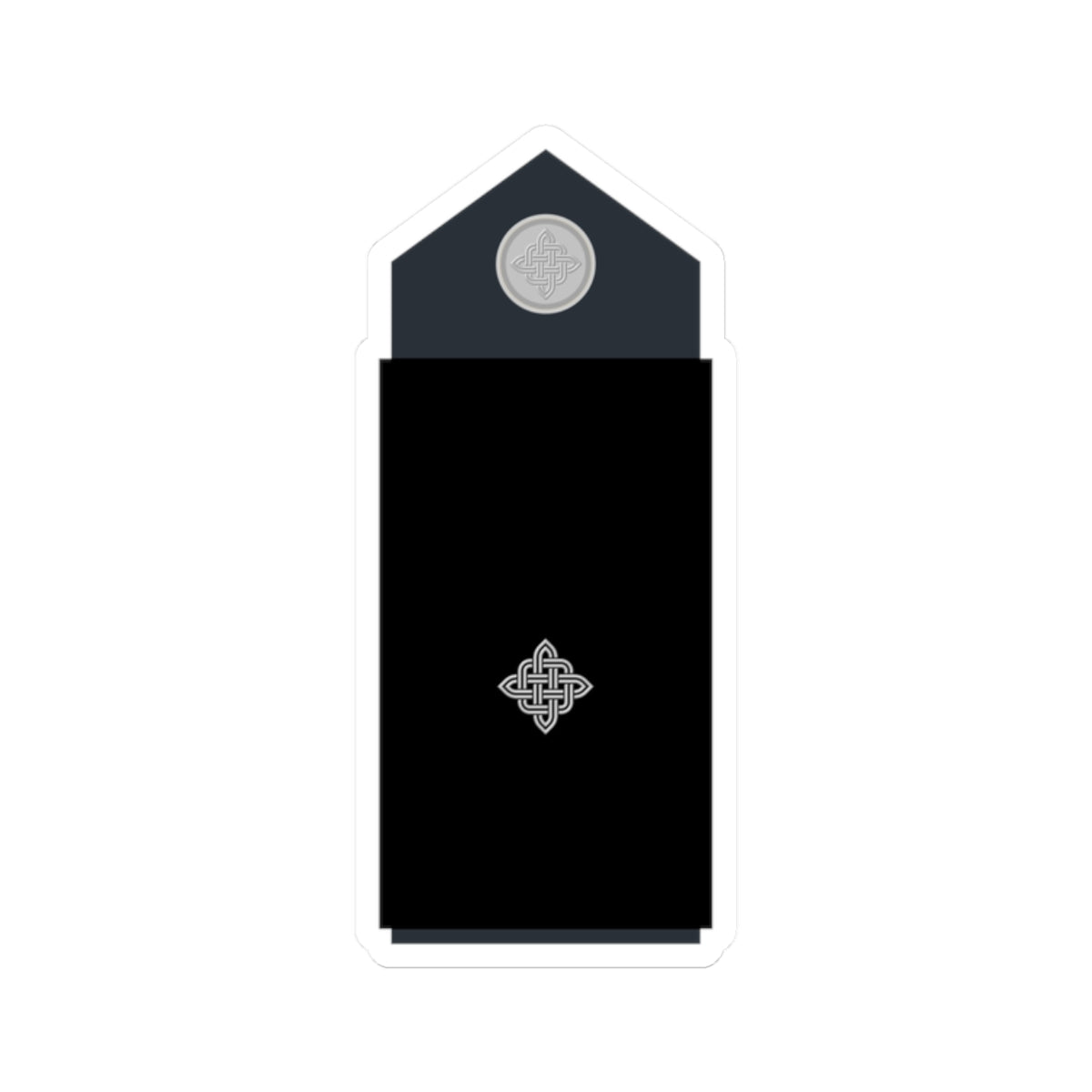 Naramenica odore pozornika HRZ i PZO (Croatia) (Military Rank) STICKER Vinyl Kiss-Cut Decal