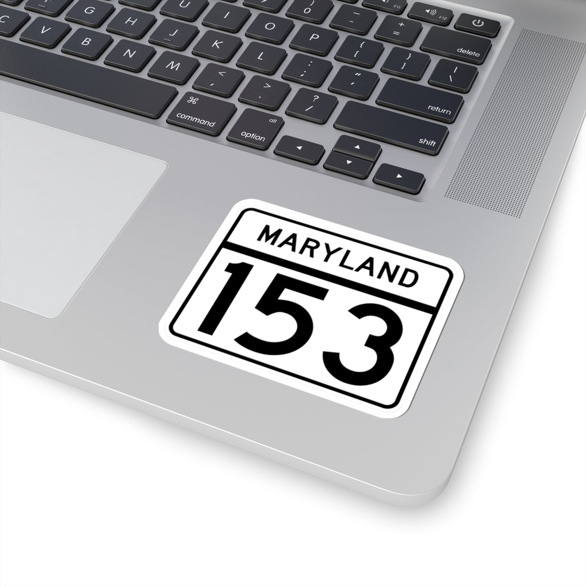 MD Route 153 (Maryland) (Road Sign) STICKER Vinyl Kiss-Cut Decal
