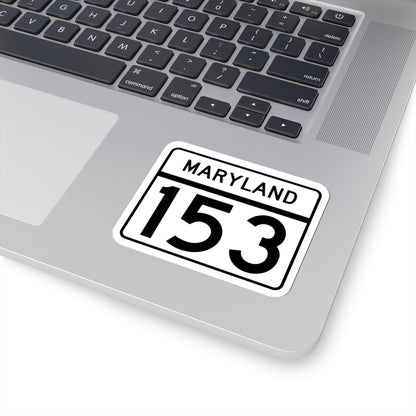 MD Route 153 (Maryland) (Road Sign) STICKER Vinyl Kiss-Cut Decal