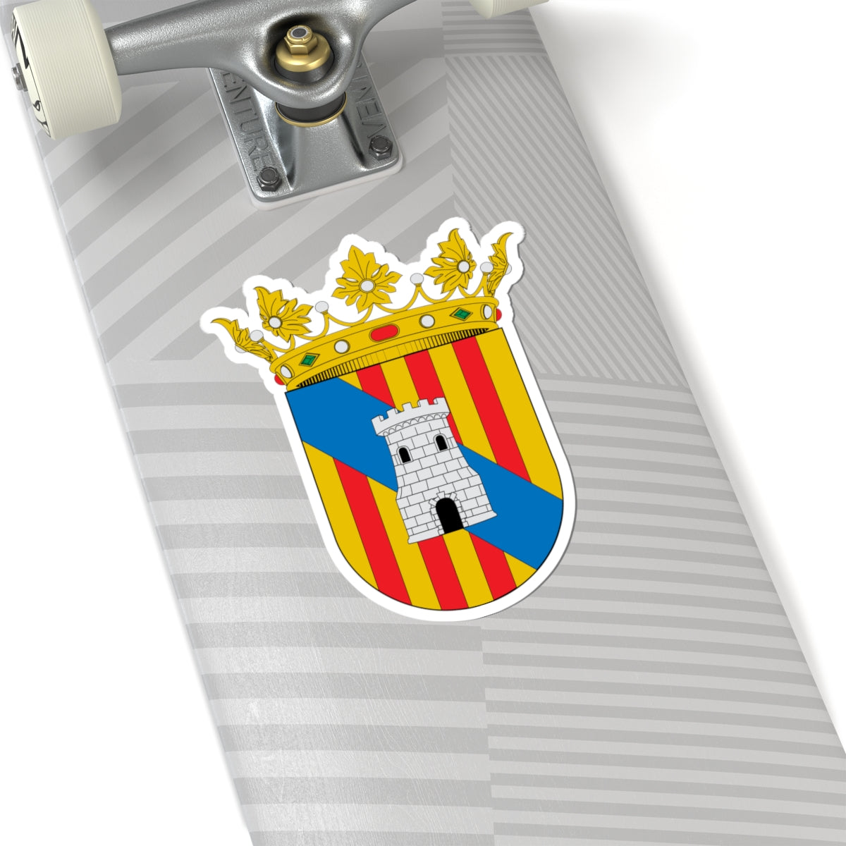 Escudo de Almudaina (Spain) (Coat of Arms) STICKER Vinyl Kiss-Cut Decal