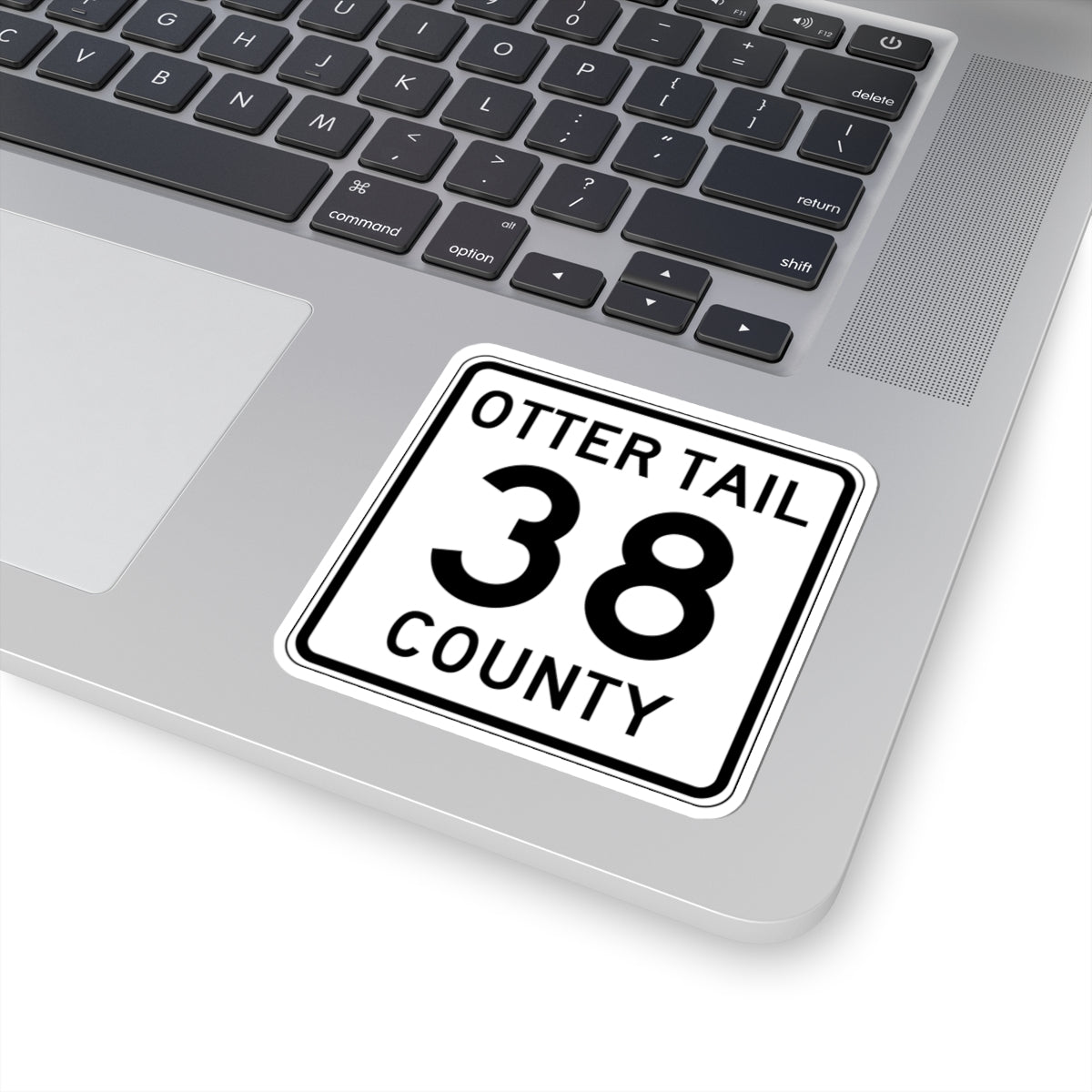 Otter Tail County Route 38 MN (Minnesota) (Road Sign) STICKER Vinyl Kiss-Cut Decal
