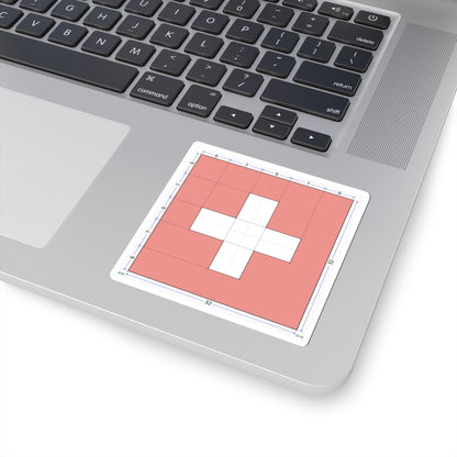 Flag of Switzerland construction sheet (Switzerland) STICKER Vinyl Kiss-Cut Decal