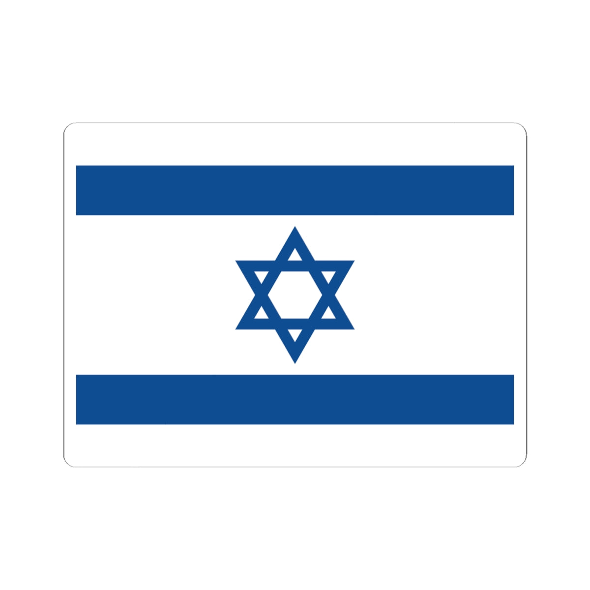 Flag of Israel Yale Blue (Israel) STICKER Vinyl Kiss-Cut Decal
