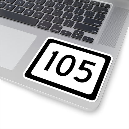 WV-105 (Virginia) (Road Sign) STICKER Vinyl Kiss-Cut Decal