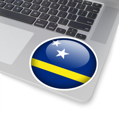 Flag orb Curaçao (Netherlands) STICKER Vinyl Kiss-Cut Decal
