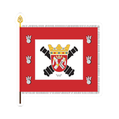 Karjalan tykistörykmentin lippu (Finland) STICKER Vinyl Kiss-Cut Decal