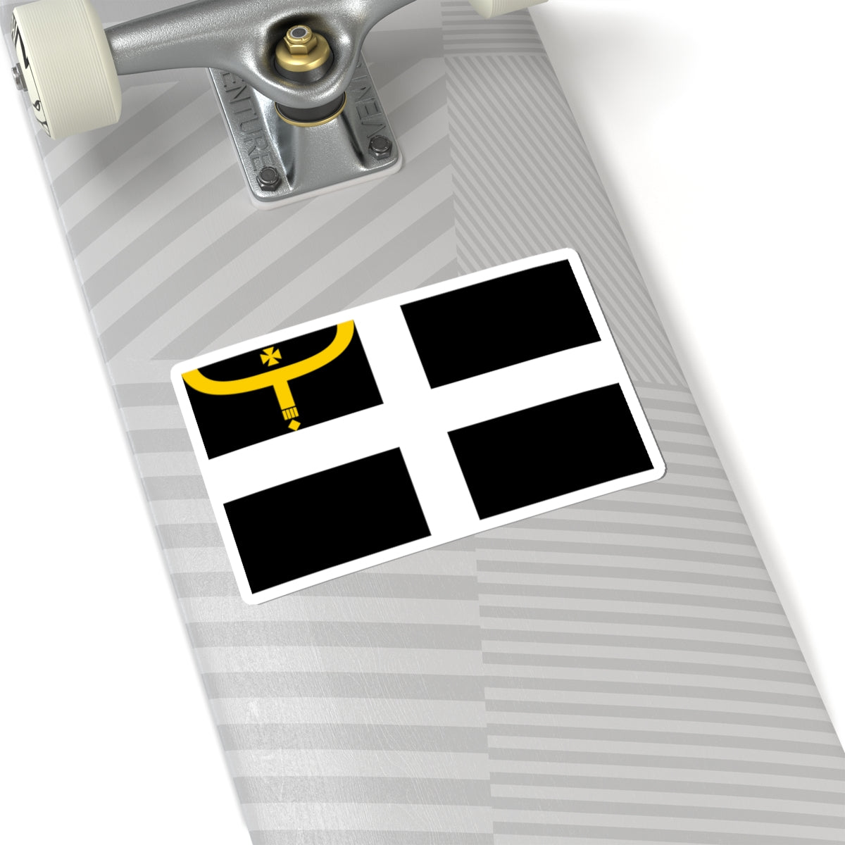 Flag of Saint Augustine of Canterbury (England) STICKER Vinyl Kiss-Cut Decal