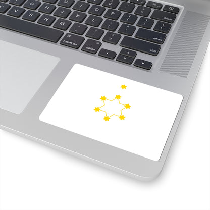 Herzl flag (Israel) STICKER Vinyl Kiss-Cut Decal