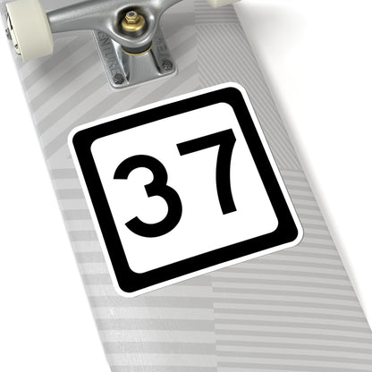 WV-37 (Virginia) (Road Sign) STICKER Vinyl Kiss-Cut Decal