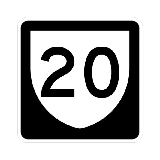 PR urban primary 20 (Puerto Rico) (Road Sign) STICKER Vinyl Kiss-Cut Decal
