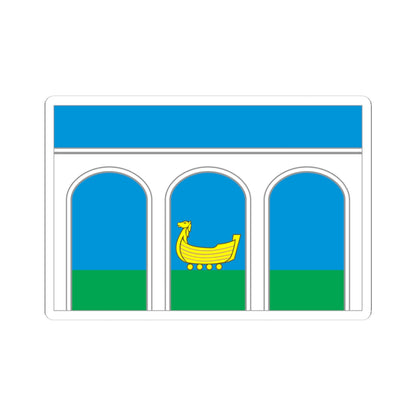 Flag of Mytishchi City Moscow Oblast (Russia) STICKER Vinyl Kiss-Cut Decal
