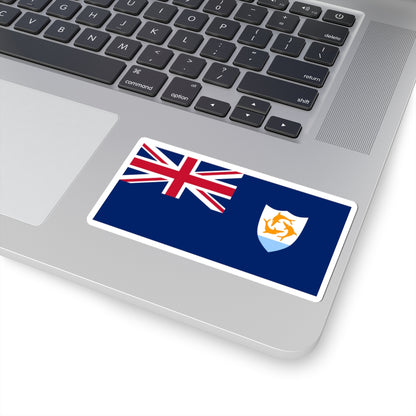 Flag of Anguilla (United Kingdom) STICKER Vinyl Kiss-Cut Decal