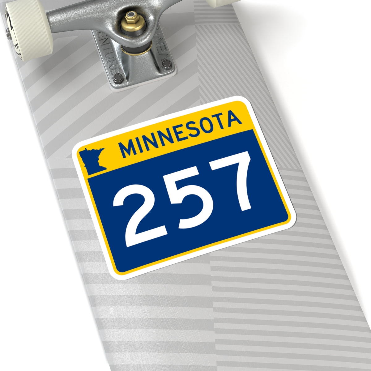 MN-257 wide (Minnesota) (Road Sign) STICKER Vinyl Kiss-Cut Decal