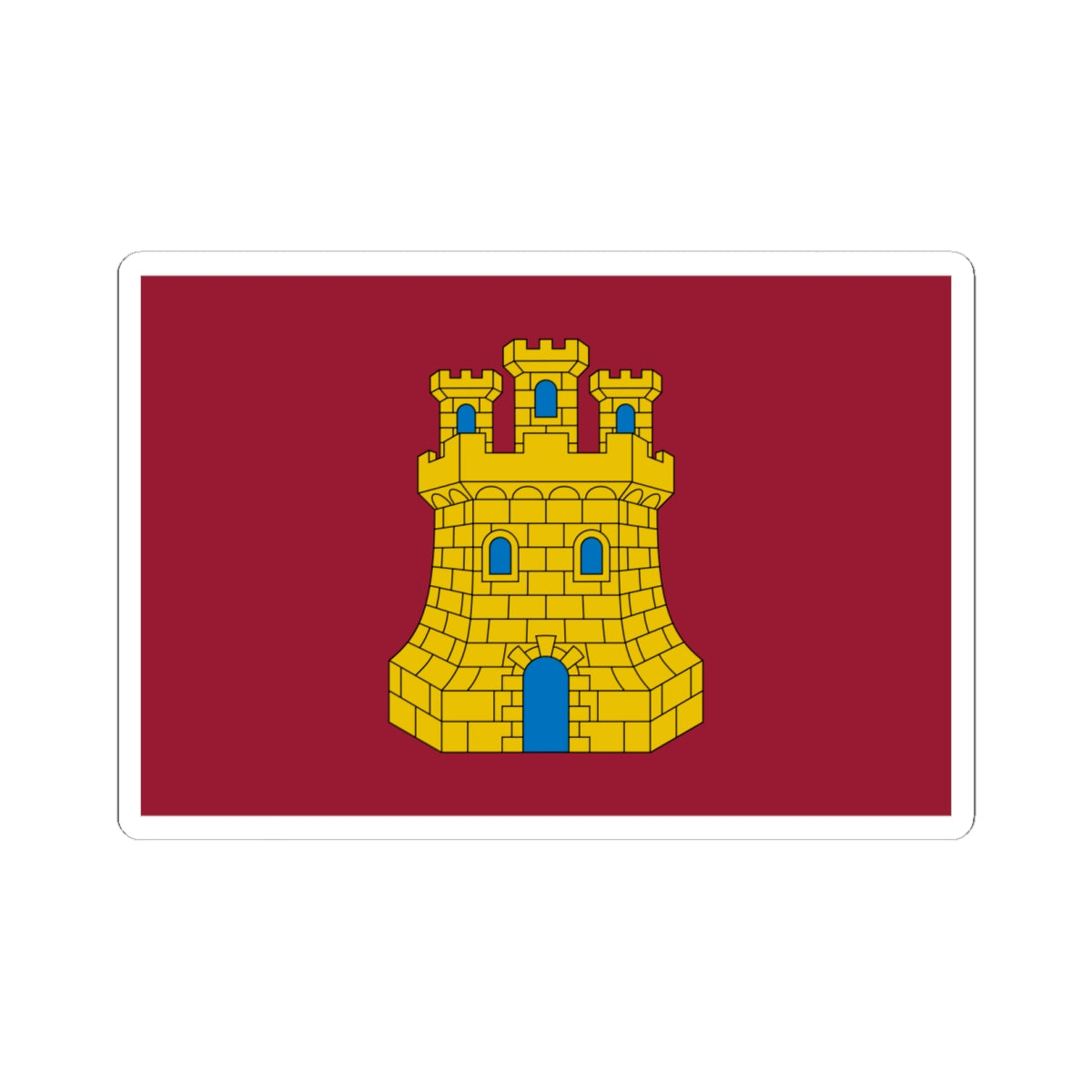 Pendon de Castilla (Spain) STICKER Vinyl Kiss-Cut Decal