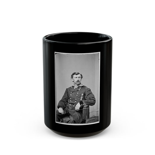 Portrait Of Brig. Gen. (As Of Mar. 7, 1865) George M. Love, Officer Of The Federal Army (U.S. Civil War) Black Coffee Mug