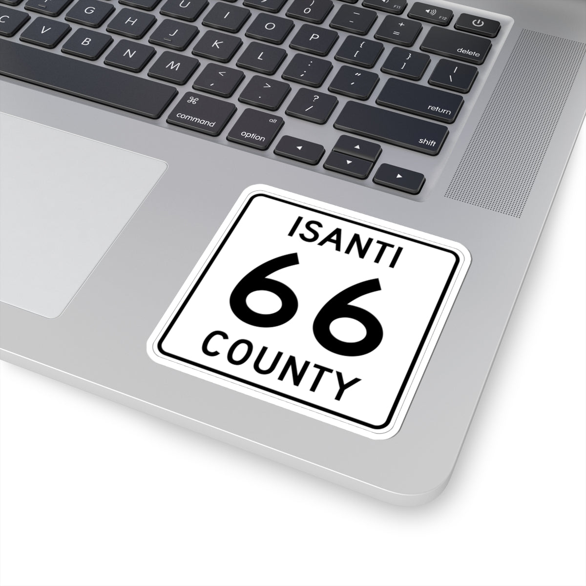 Isanti County 66 MN (Minnesota) (Road Sign) STICKER Vinyl Kiss-Cut Decal