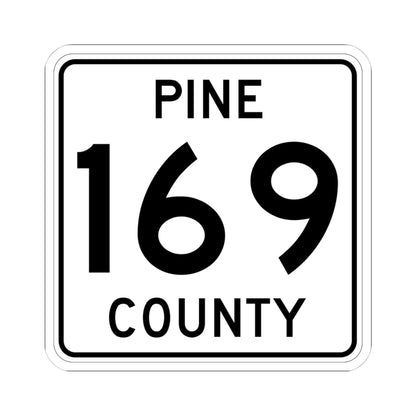 Pine County Route 169 MN (Minnesota) (Road Sign) STICKER Vinyl Kiss-Cut Decal