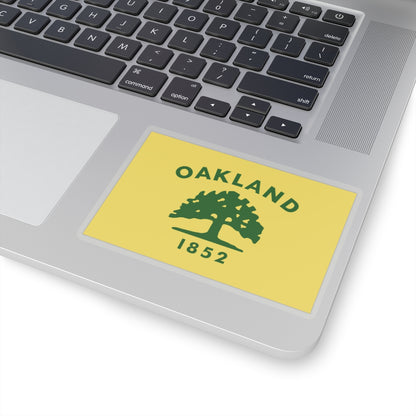 Flag of Oakland, California - STICKER Vinyl Kiss-Cut Decal