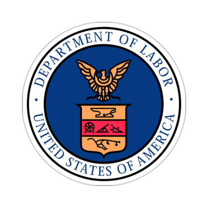 Seal of the United States Department of Labor - STICKER Vinyl Kiss-Cut Decal