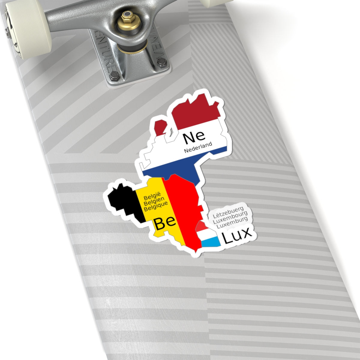 Benelux schematic map (Belgium) STICKER Vinyl Kiss-Cut Decal