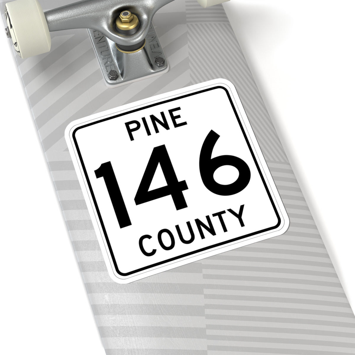 Pine County Route 146 MN (Minnesota) (Road Sign) STICKER Vinyl Kiss-Cut Decal