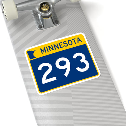 MN-293 wide (Minnesota) (Road Sign) STICKER Vinyl Kiss-Cut Decal
