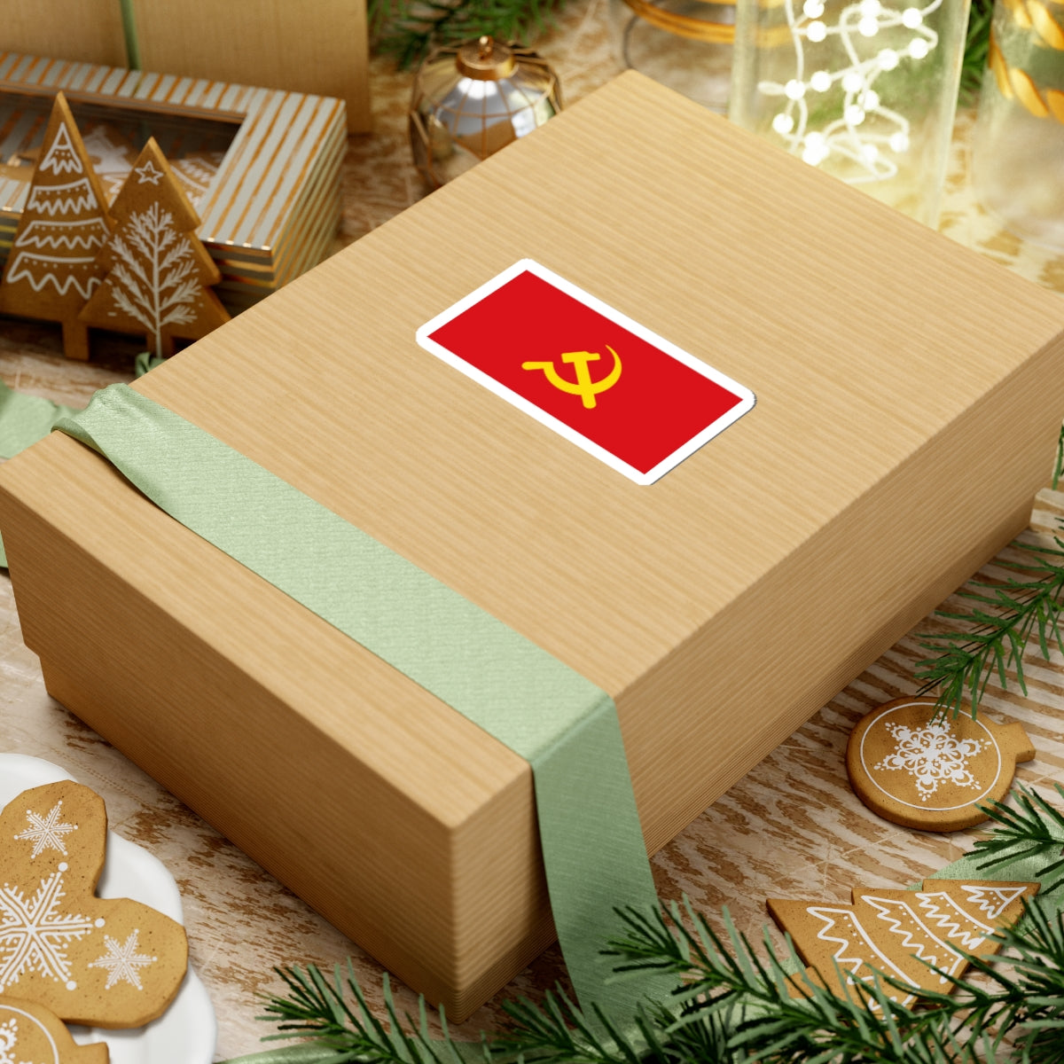 Banner of the Communist Party of Kampuchea (Cambodia) STICKER Vinyl Kiss-Cut Decal