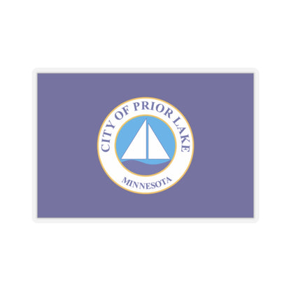 Flag of Prior Lake, Minnesota - STICKER Vinyl Kiss-Cut Decal