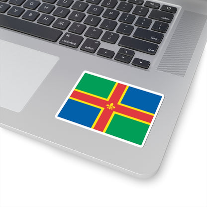 Flag of Lincolnshire (England) STICKER Vinyl Kiss-Cut Decal