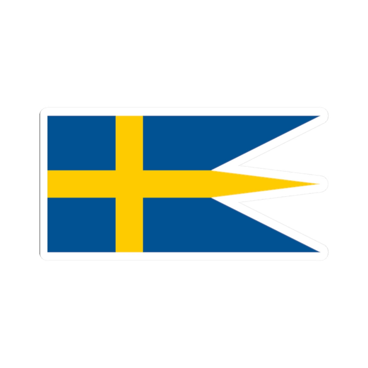 Naval Ensign of Sweden (Sweden) STICKER Vinyl Kiss-Cut Decal