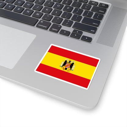 Flag of the Francoist Spain Army 1940-1945 Forts and Castles (Spain) STICKER Vinyl Kiss-Cut Decal