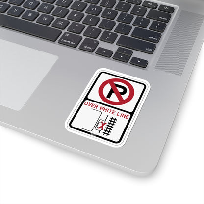 PBOT Road sign P1350 (Oregon) (Road Sign) STICKER Vinyl Kiss-Cut Decal