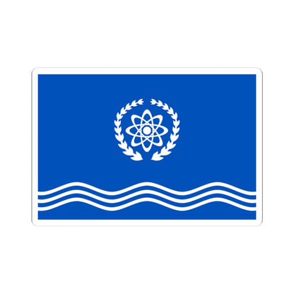 Flag of Obninsk Kaluga oblast (Russia) STICKER Vinyl Kiss-Cut Decal