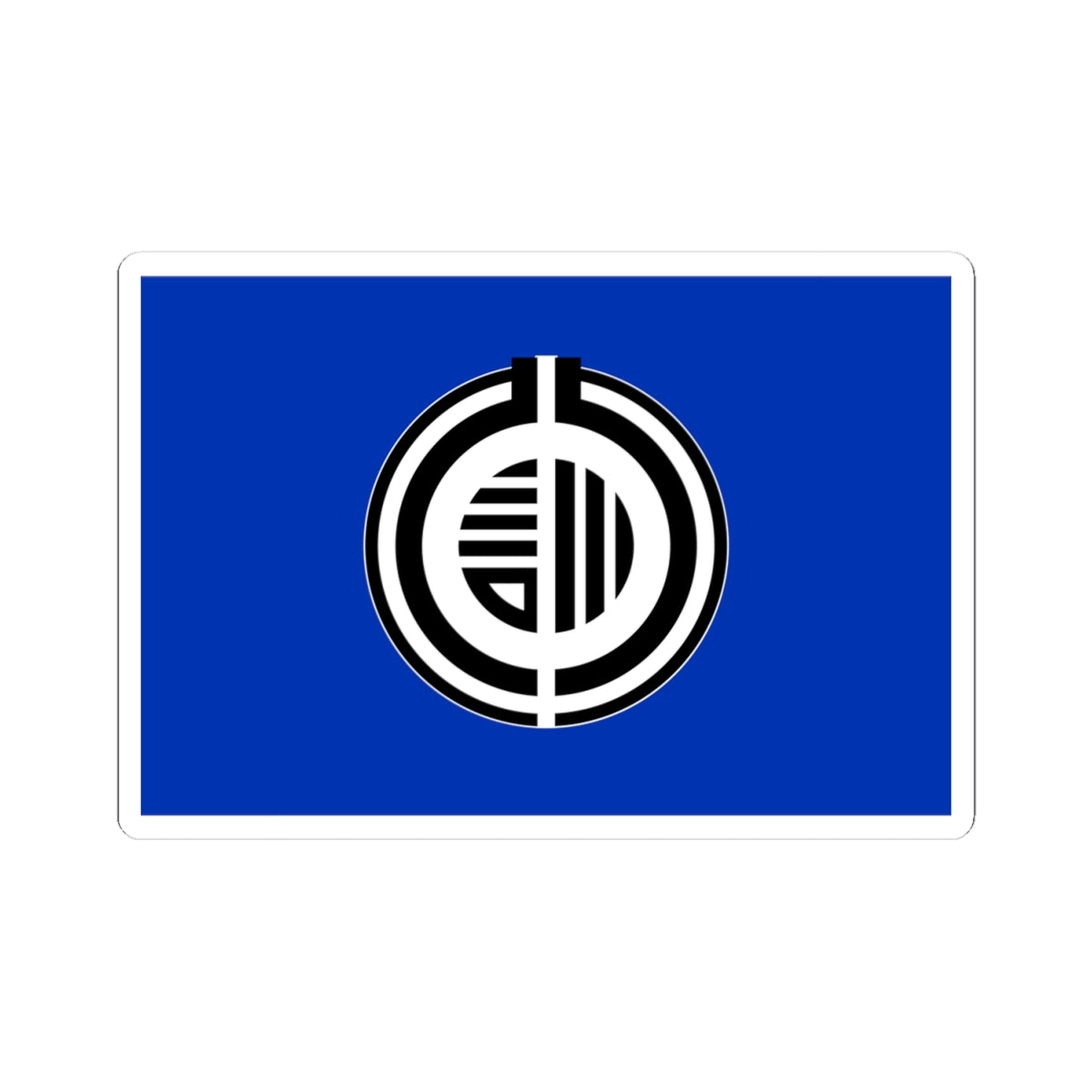 Flag of Kunneppu Hokkaido (Japan) STICKER Vinyl Kiss-Cut Decal