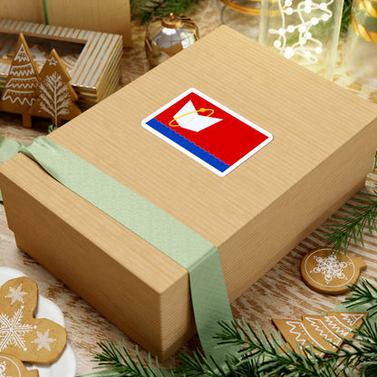 Flag of Fryazino Moscow oblast (Russia) STICKER Vinyl Kiss-Cut Decal