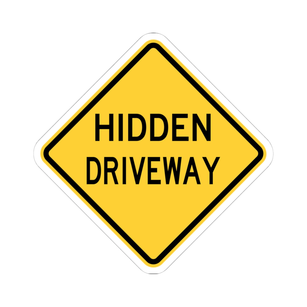NJ Road sign WNJ25-2 (New Jersey) (Road Sign) STICKER Vinyl Kiss-Cut Decal
