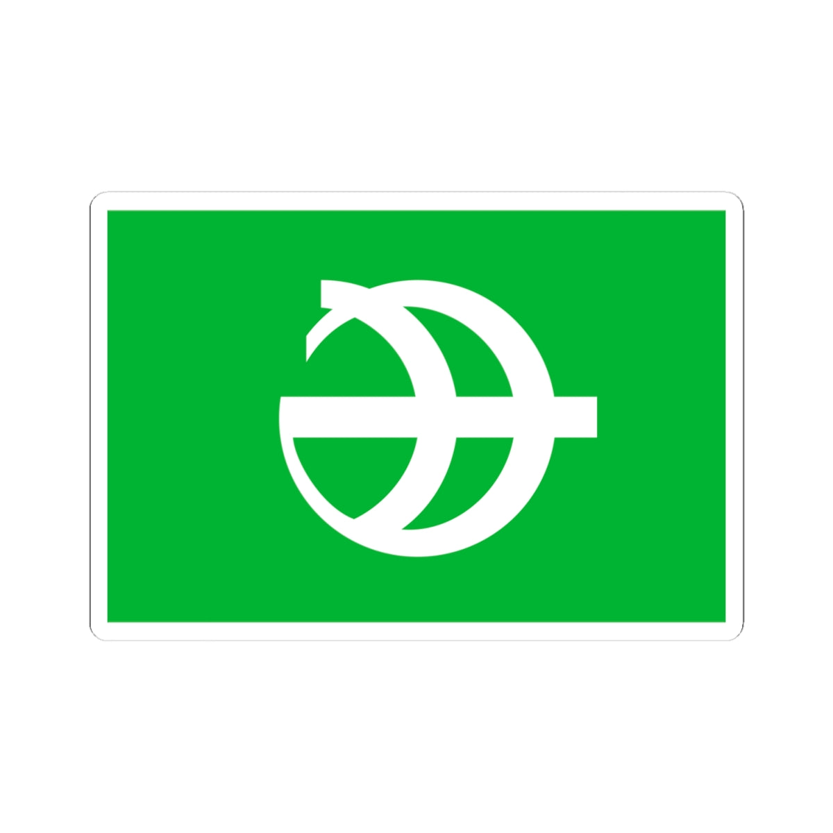 Flag of Miyota Nagano (Japan) STICKER Vinyl Kiss-Cut Decal