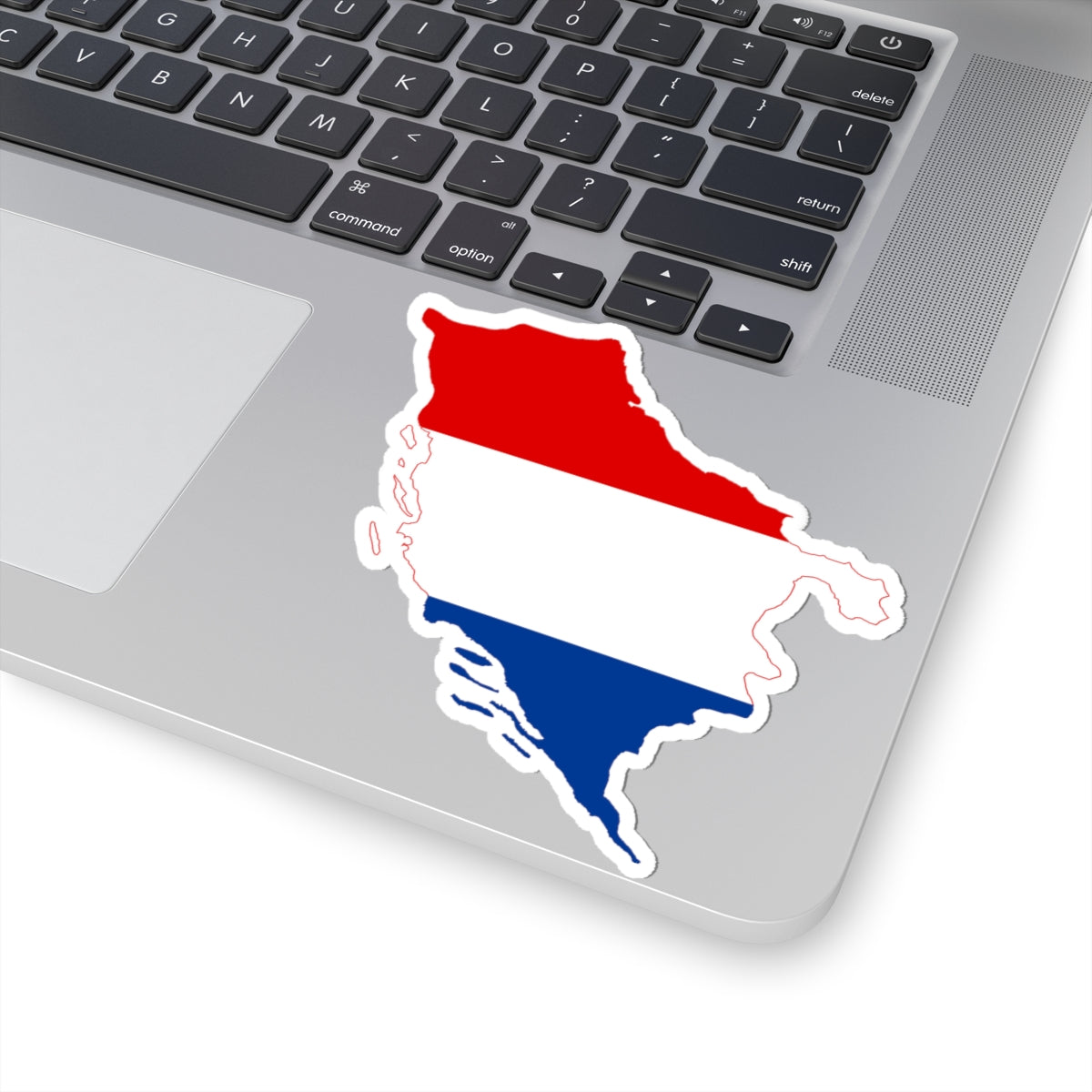 Flag-map of the State of Slovenes Croats and Serbs (Croatia) STICKER Vinyl Kiss-Cut Decal