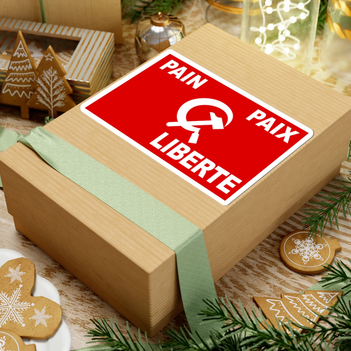 Flag of Algerian Communist Party (Algeria) STICKER Vinyl Kiss-Cut Decal