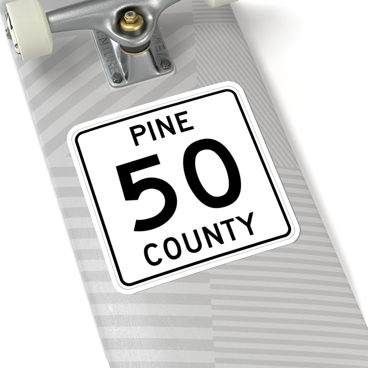 Pine County Route 50 MN (Minnesota) (Road Sign) STICKER Vinyl Kiss-Cut Decal