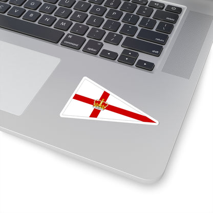 Burgee of the Royal Yacht Squadron (United Kingdom) STICKER Vinyl Kiss-Cut Decal
