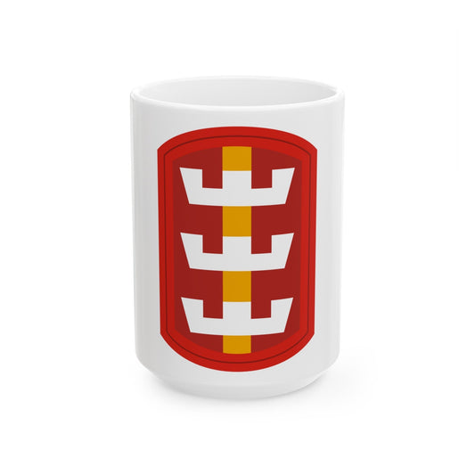 130th Engineer Brigade (U.S. Army) White Coffee Mug-15oz-The Sticker Space