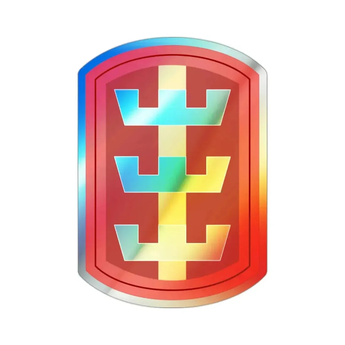 130th Engineer Brigade (U.S. Army) Holographic STICKER Die-Cut Vinyl Decal - The Sticker Space