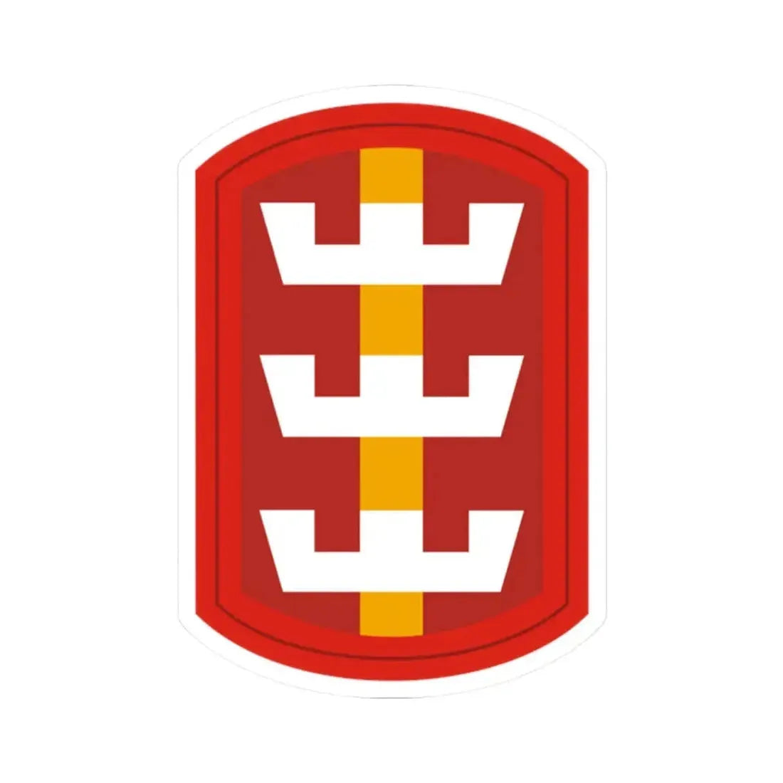 130th Engineer Brigade (U.S. Army) STICKER Vinyl Kiss-Cut Decal 2 Inch White - The Sticker Space