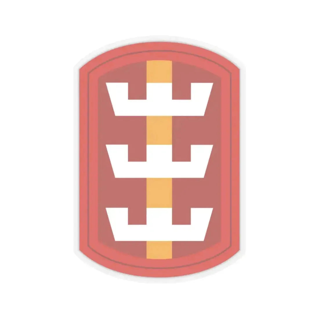 130th Engineer Brigade (U.S. Army) STICKER Vinyl Kiss-Cut Decal 3 Inch Transparent - The Sticker Space